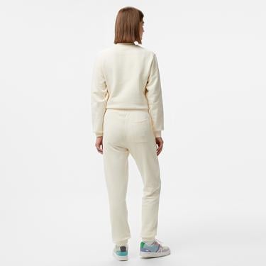  Kadın Straight Fit Krem Eşofman Altı