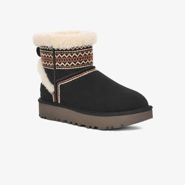  UGG Classic Mini Atherson Kadın Siyah Bot