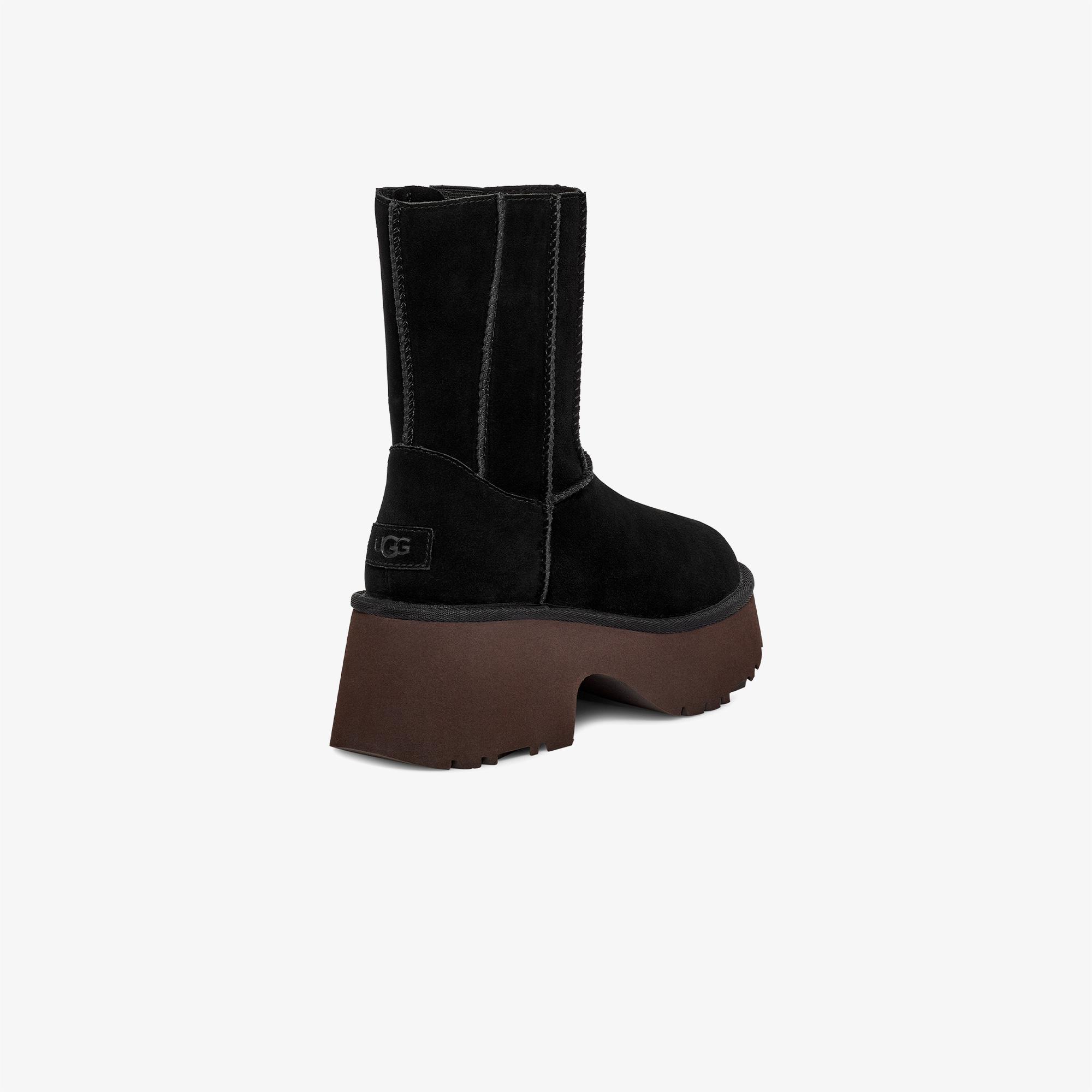 UGG Classic Twin Seam New Heights Kadın Siyah Bot