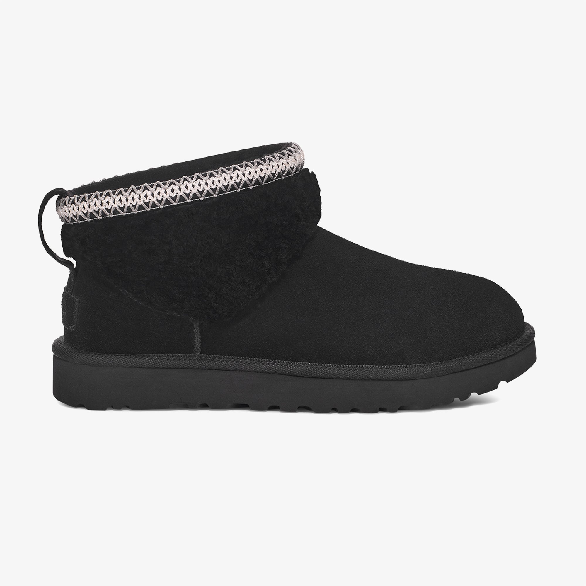 Ugg UGG Classic Ultra Mini Maxi Curly Kadın Siyah Bot | FashFed Siyah - 2. görsel