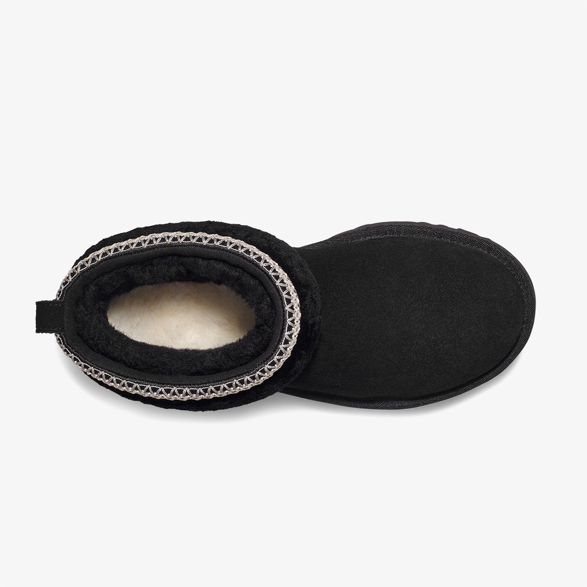 UGG Classic Ultra Mini Maxi Curly Kadın Siyah Bot