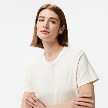 Lacoste Classic Kadın Krem T-Shirt