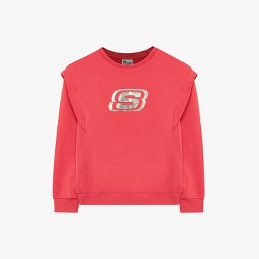  Skechers G Essential Crew Neck Sweatshirt Çocuk Pembe Sweatshirt