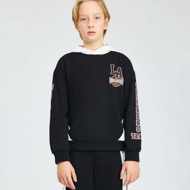  Skechers B Lw Fleece Çocuk Siyah Hoodie