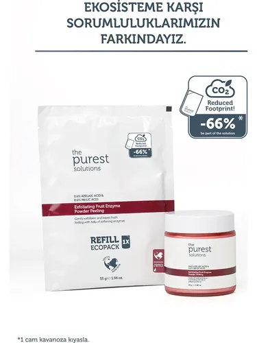  Arındırıcı ve Aydınlatıcı Enzim Peeling Toz Temizleyici 55 gr (%0,6 Azelaic Acid & Malic Acid)