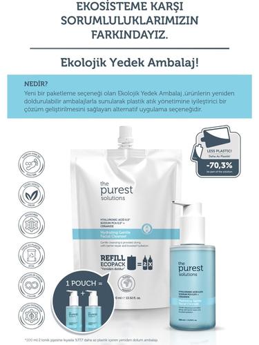  Nemlendirici Ve Bariyer Onarıcı (Kuru-Karma Ciltler) Temizleme Jeli Ekolojik Yedek Paket 400 ml