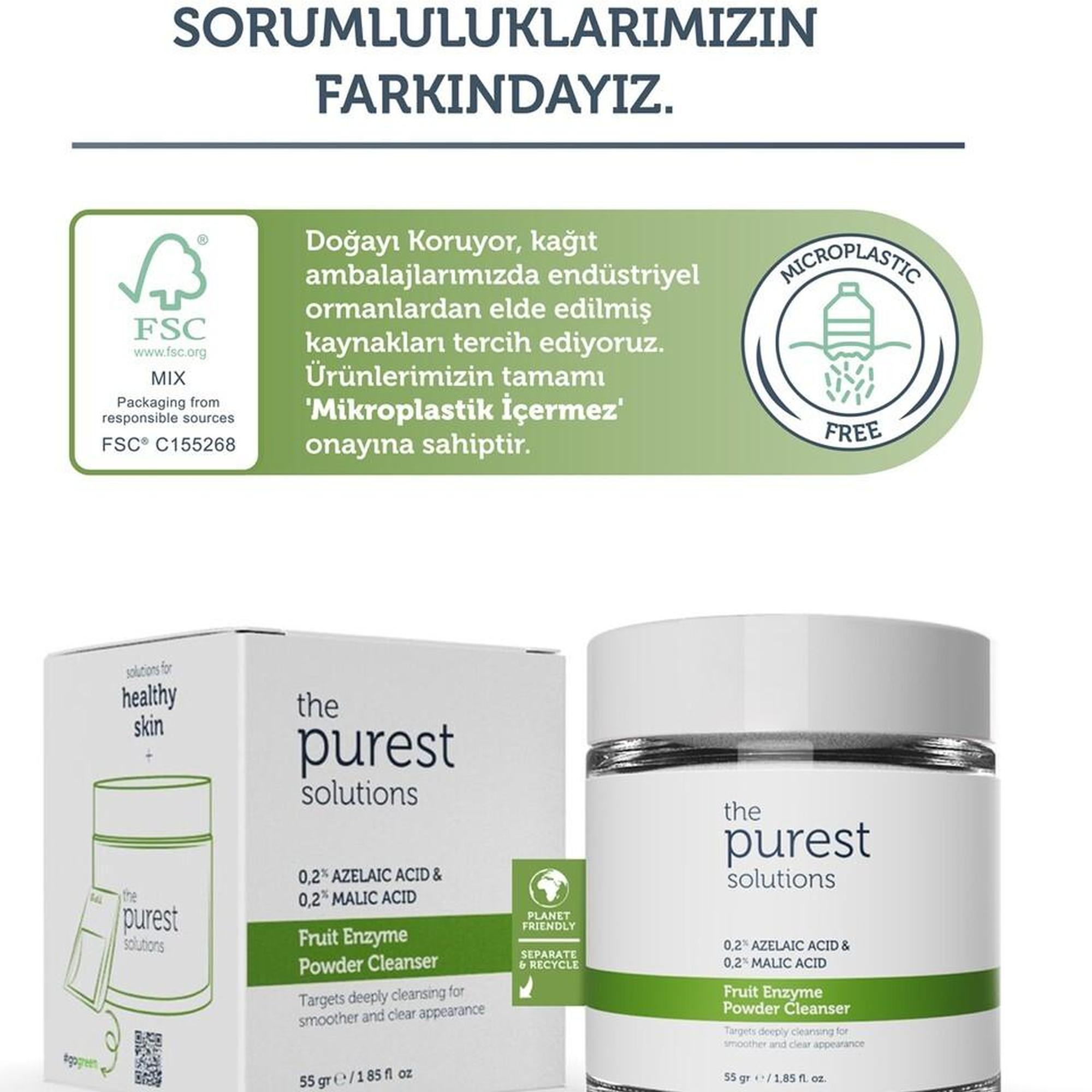 Refill Ekolojik Yedek Paket- Azelaik Asit Ve Malik Asit Enzim Toz Temizleyici 55 Gr