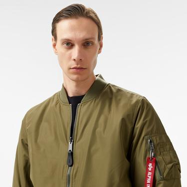  Alpha Industries  Reversible Onion Quilted Ma-1 Flight Unisex Yeşil Ceket