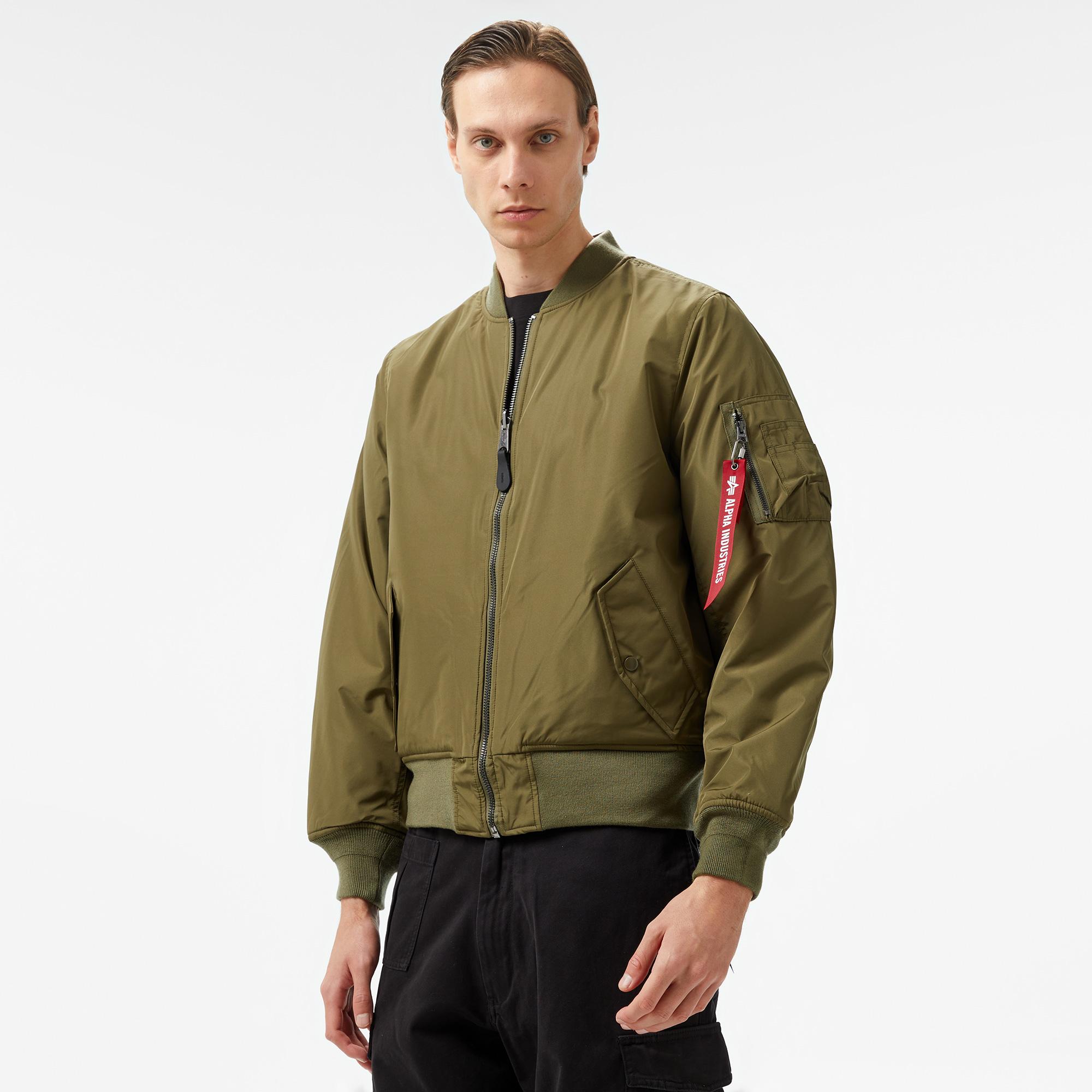 Alpha Industries  Reversible Onion Quilted Ma-1 Flight Unisex Yeşil Ceket