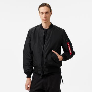  Alpha Industries  Reversible Onion Quilted Ma-1 Flight Unisex Siyah Ceket