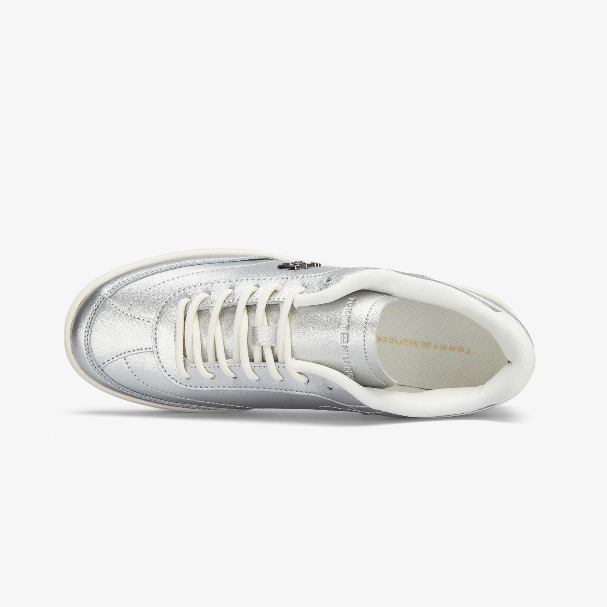 Tommy Hilfiger Herıtage Sneaker Metallıcs Kadın Gri Spor Ayakkabı