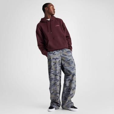  Converse Erkek Loose Fit Bordo Hoodie