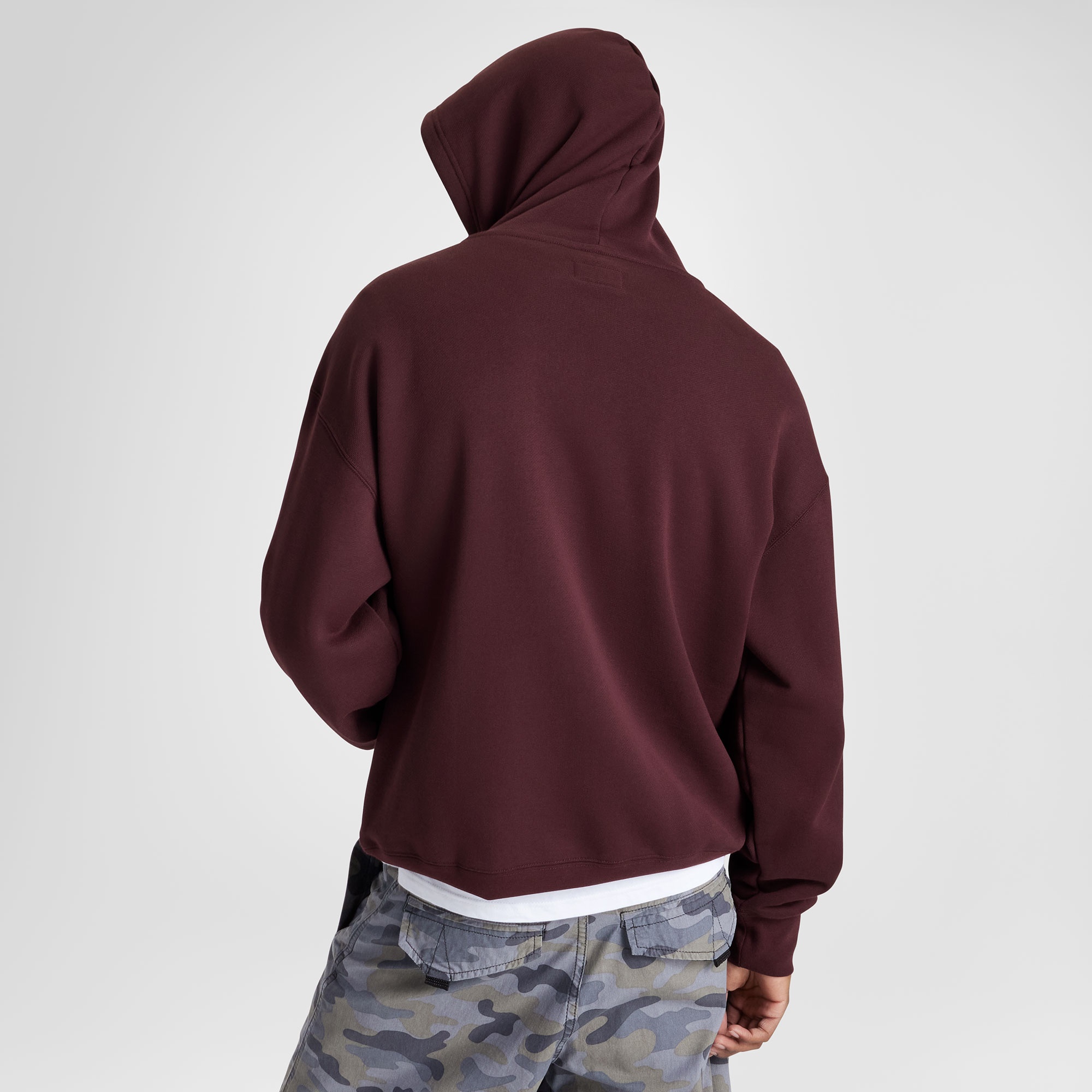 Converse Erkek Loose Fit Bordo Hoodie