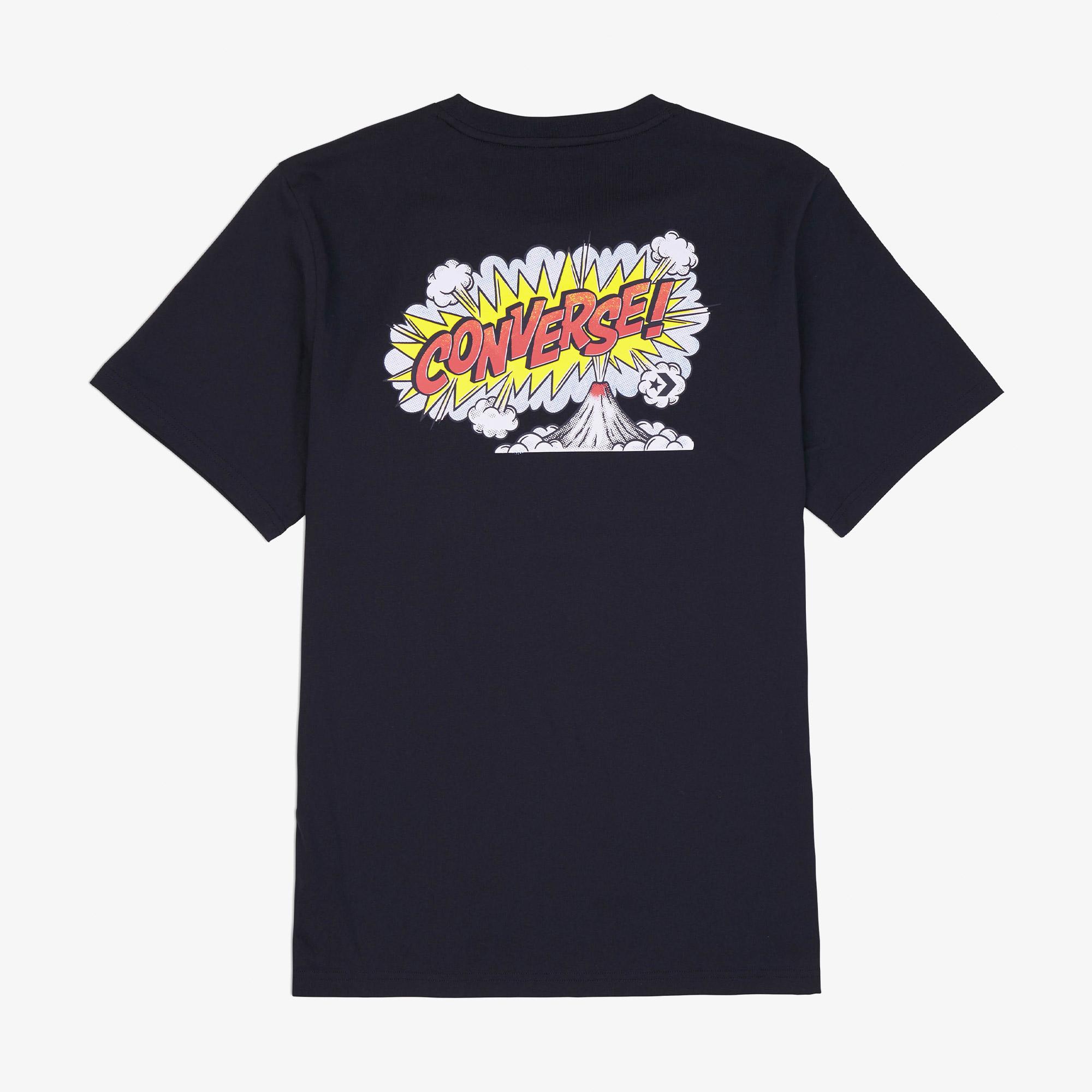 Converse Erkek Grafik Baskılı Lacivert T-Shirt