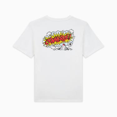  Converse Erkek Grafik Baskılı Beyaz T-Shirt