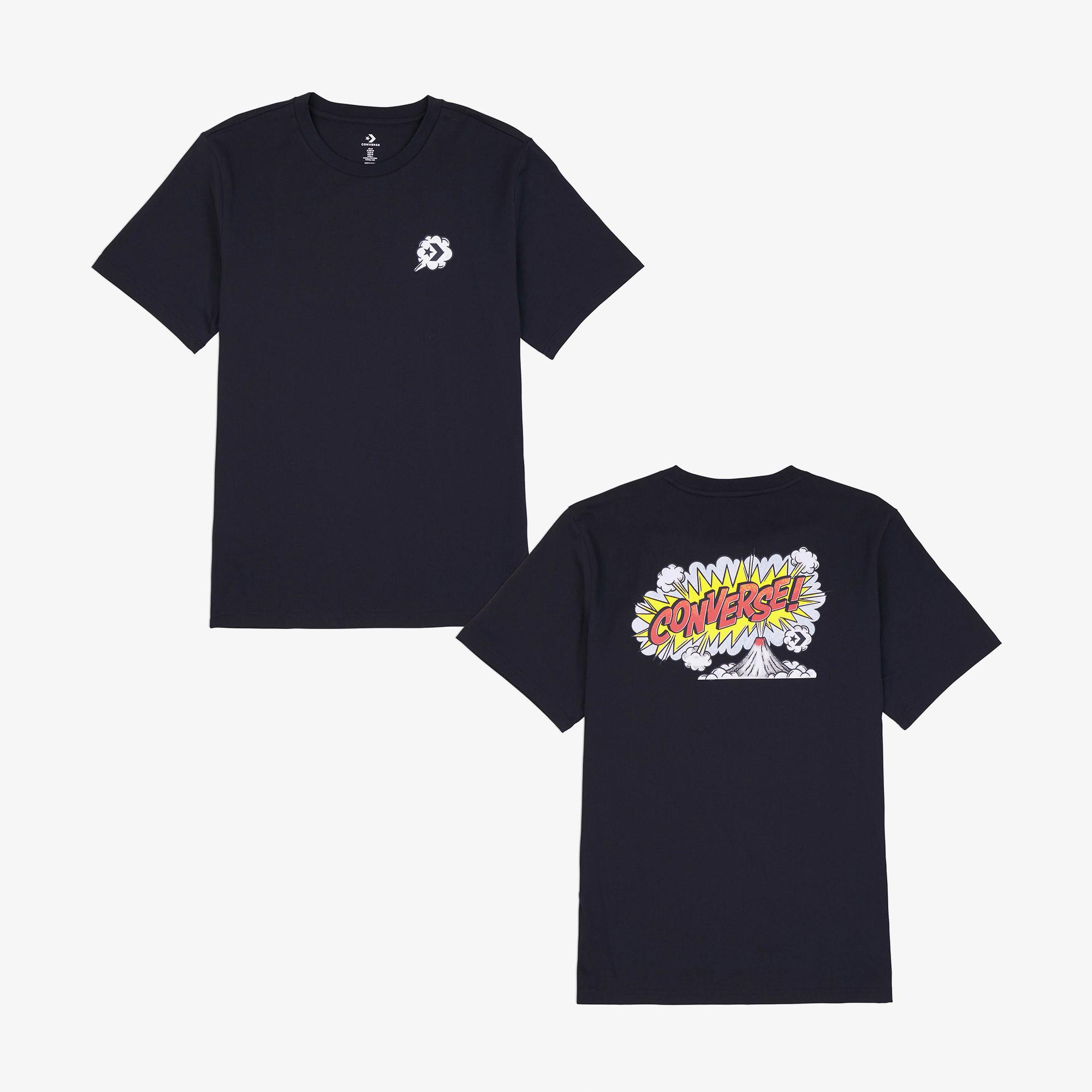 Converse Erkek Grafik Baskılı Lacivert T-Shirt