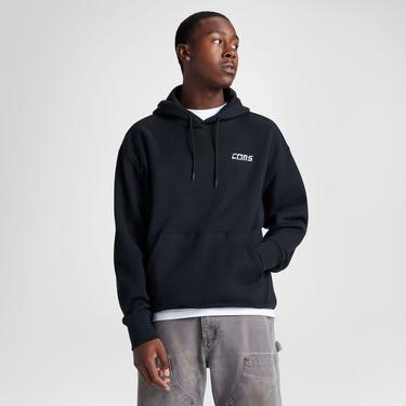  Converse Erkek Loose Fit Siyah Hoodie