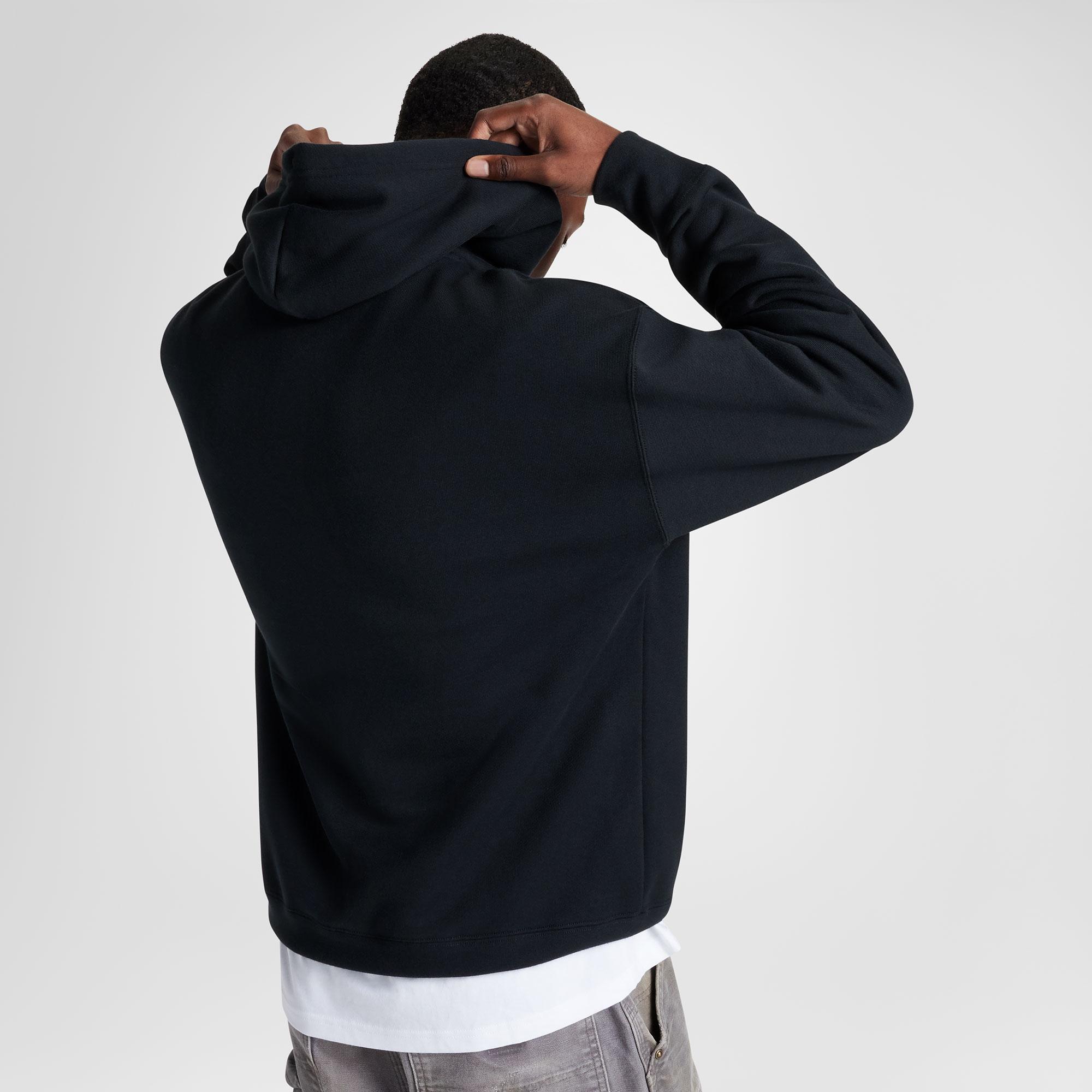 Converse Erkek Loose Fit Siyah Hoodie