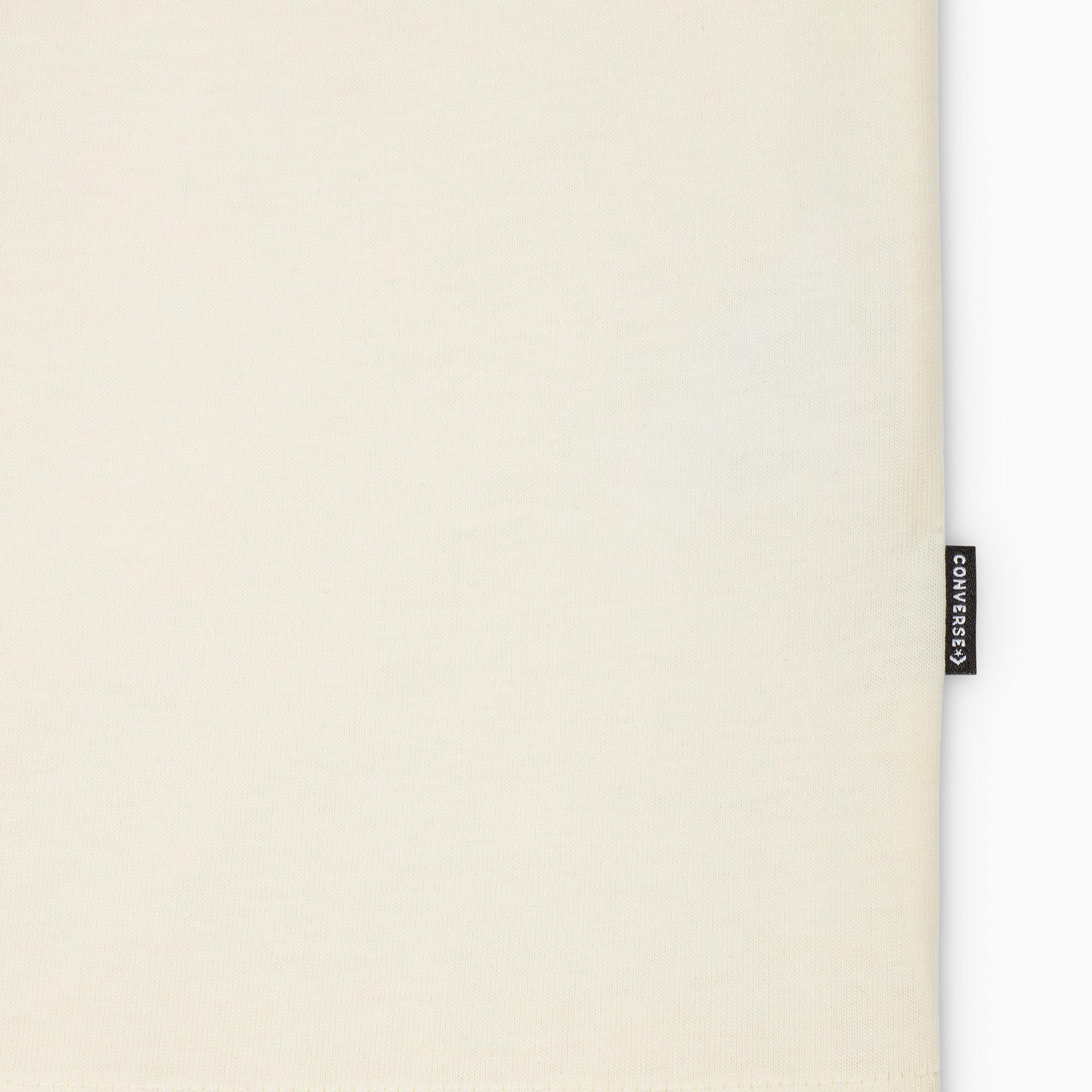 Converse Kadın Baskılı Krem T-Shirt