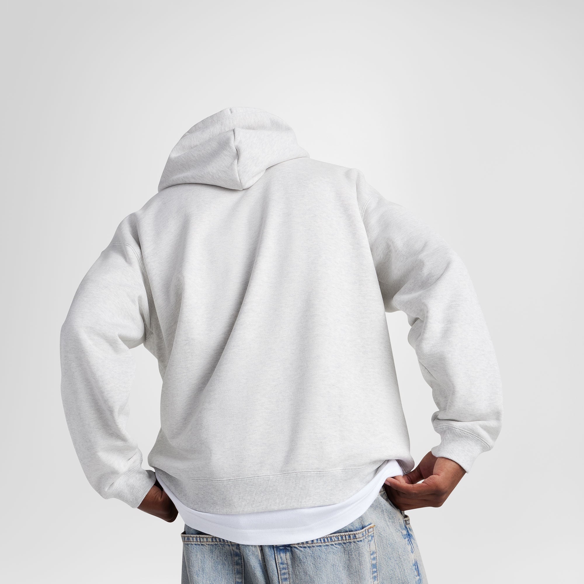 Converse Erkek Fermuarlı Gri Hoodie