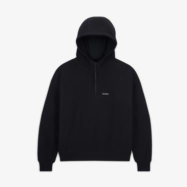  Converse Kadın Siyah Yarım Fermuarlı Hoodie