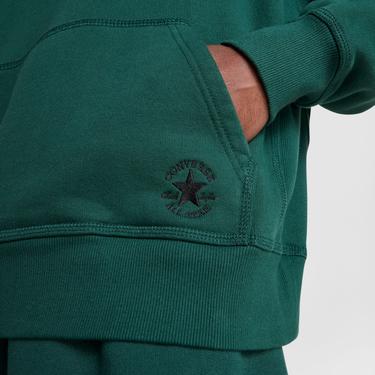  Converse Unisex Loose Fit Yeşil Hoodie