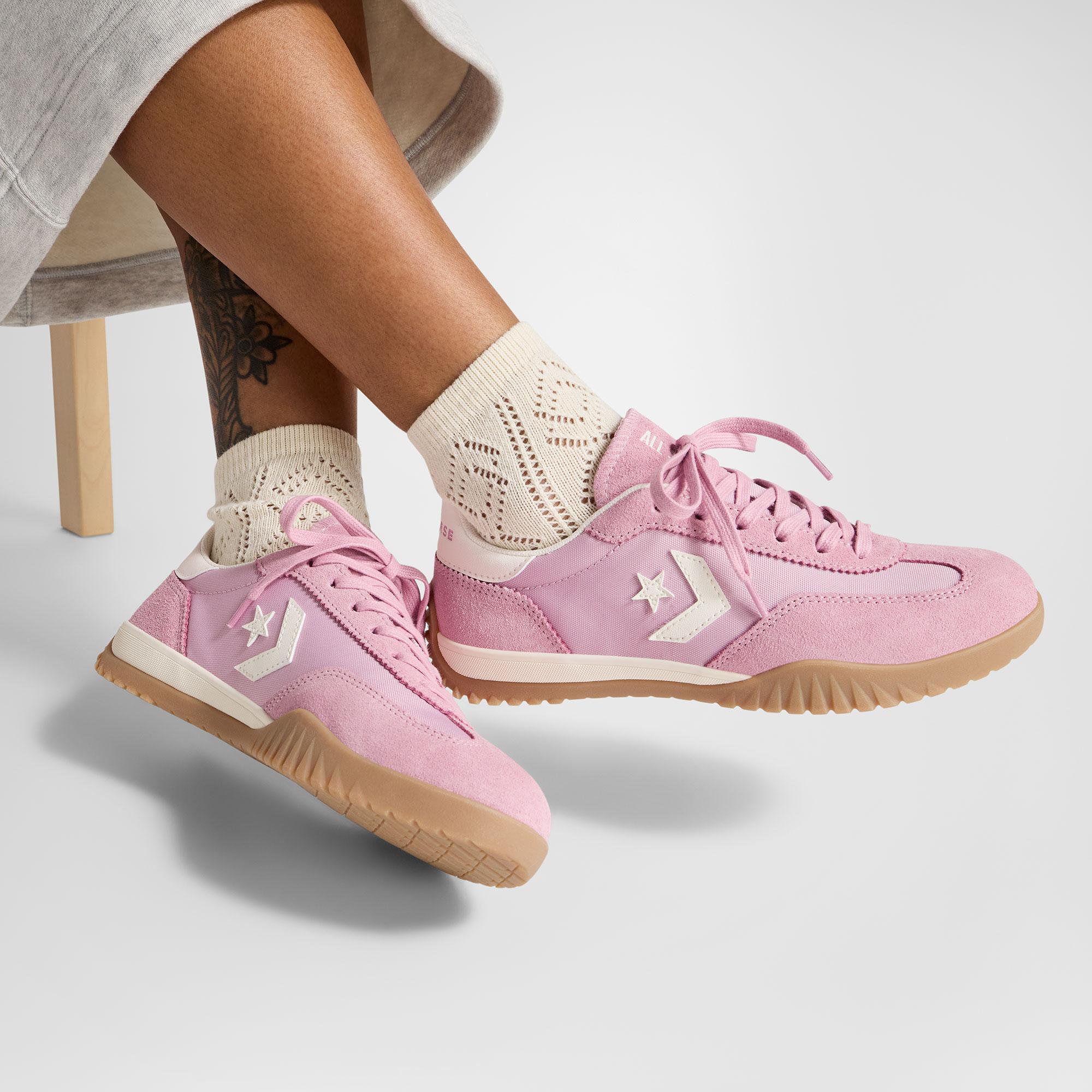 Converse Run Star Trainer Unisex Pembe Süet Sneaker