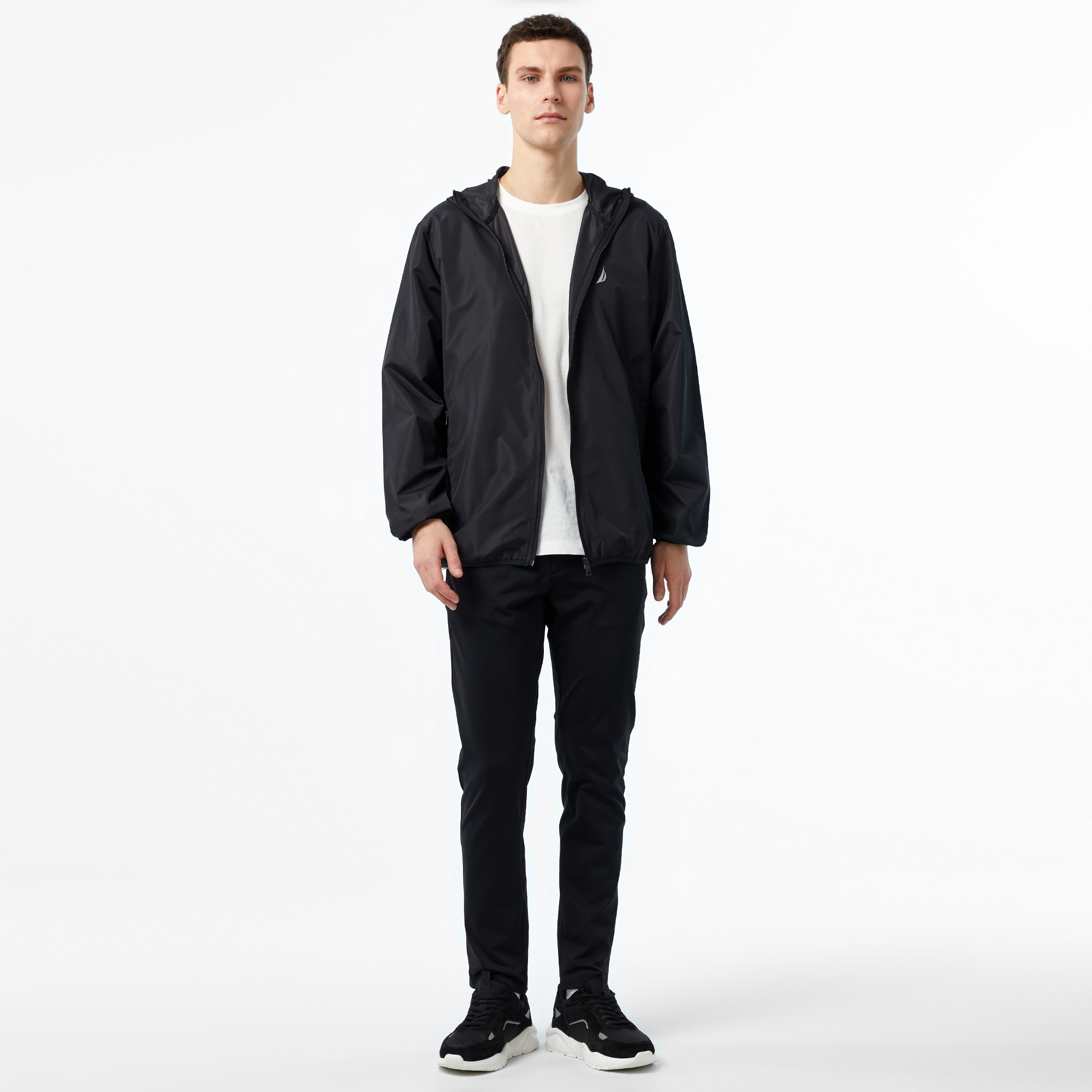 Nautica Erkek Siyah Yağmurluk