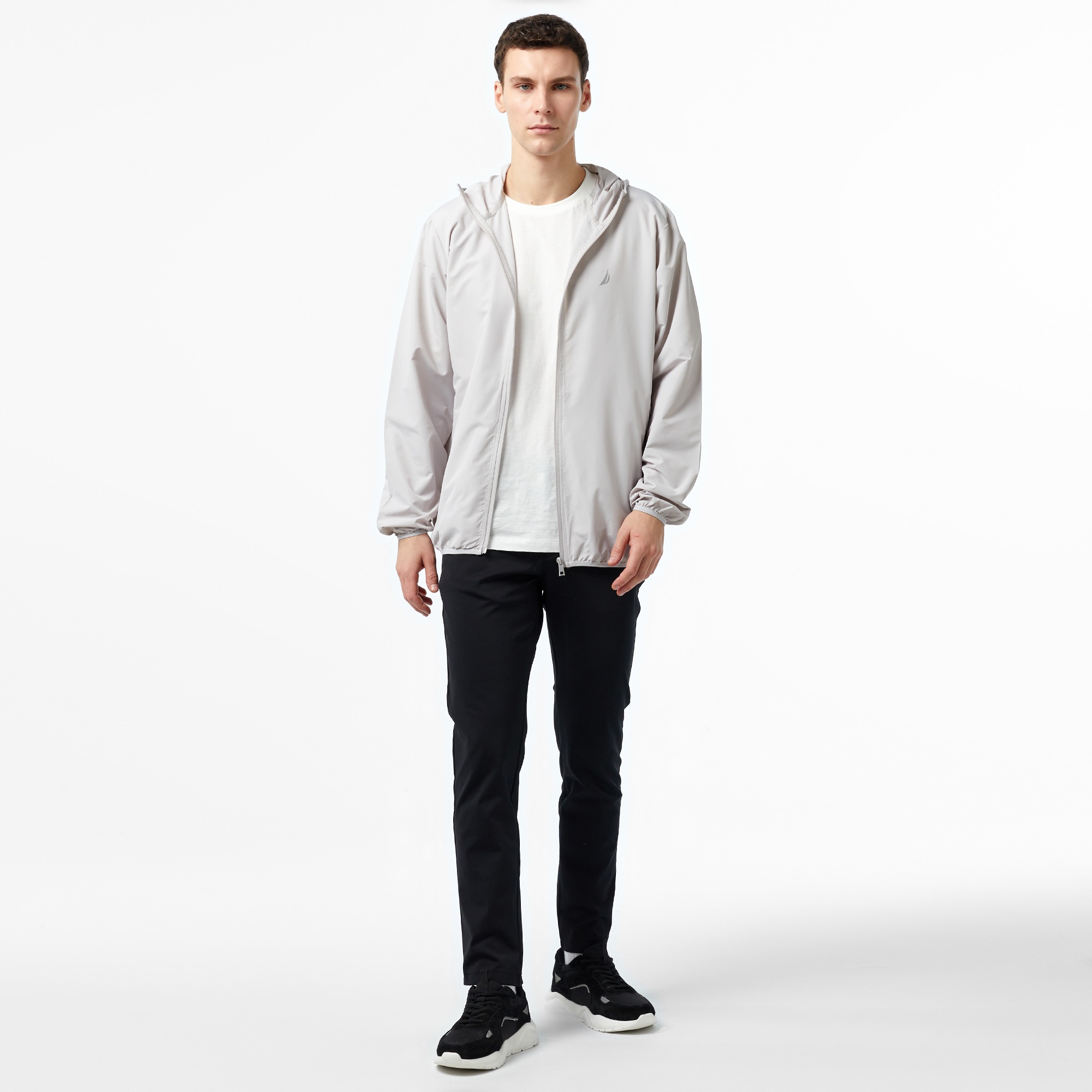 Nautica Erkek Gri Yağmurluk