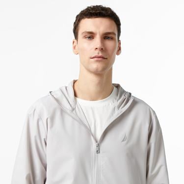  Nautica Erkek Gri Yağmurluk