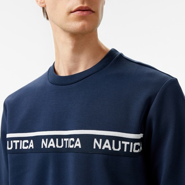  Nautica Erkek Lacivert Regular Fit Sweatshirt