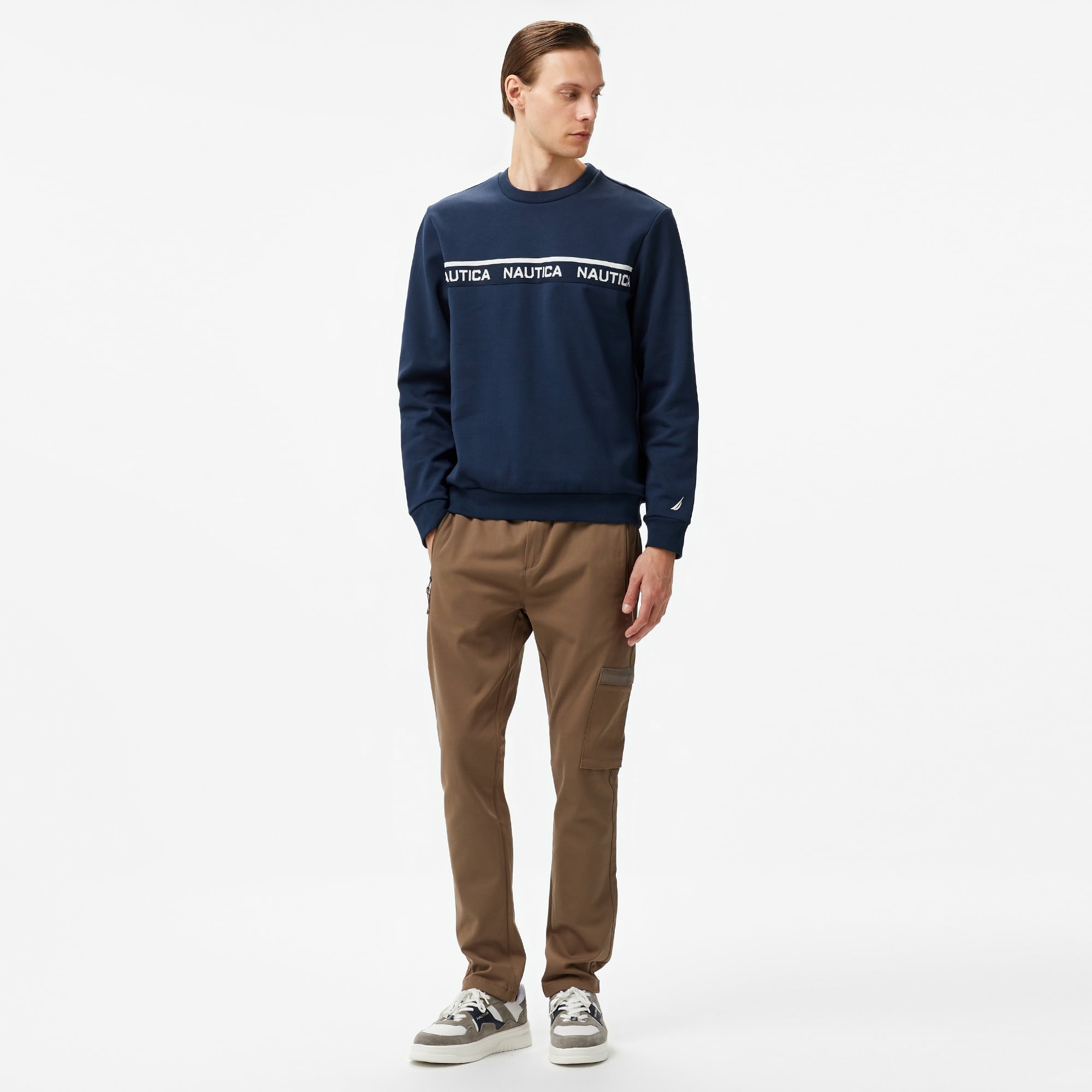 Nautica Erkek Lacivert Regular Fit Sweatshirt