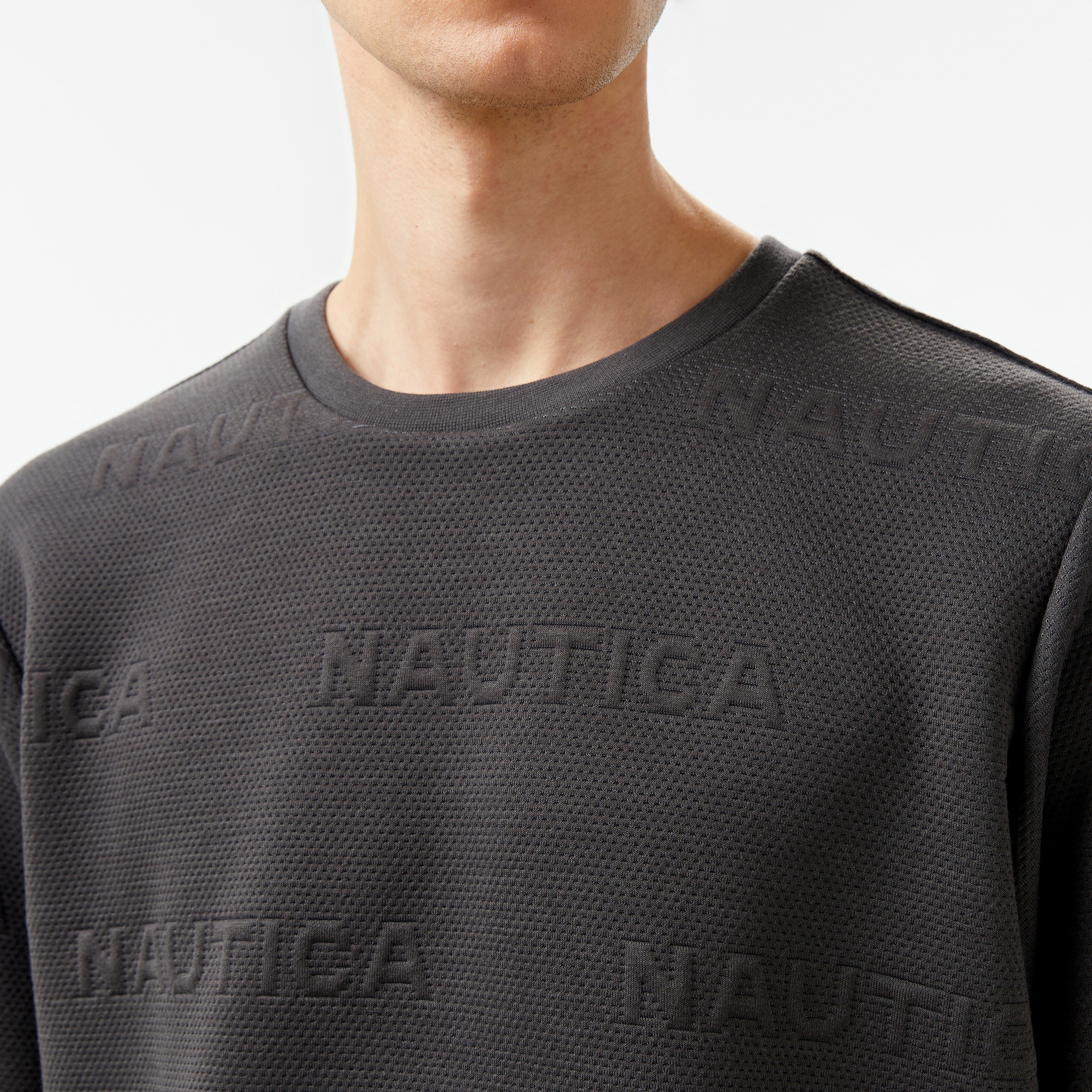 Nautica Erkek Gri Regular Fit Sweatshirt