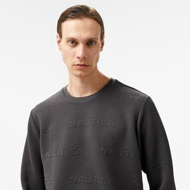  Nautica Erkek Gri Regular Fit Sweatshirt
