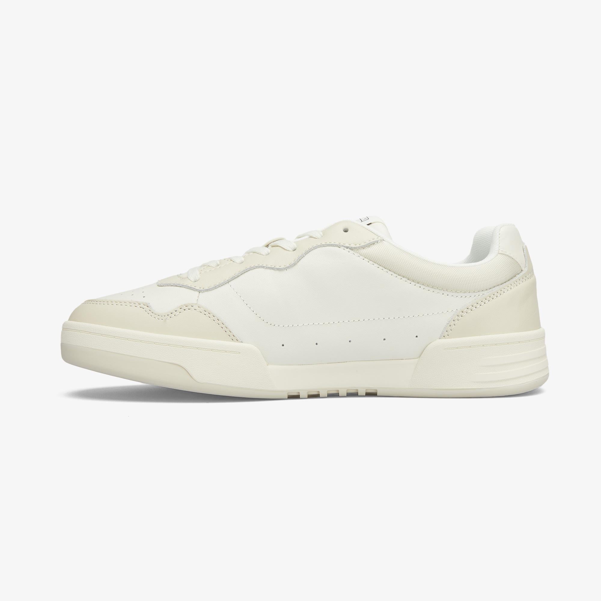 Tommy Hilfiger Jeans Cupsole Leather Erkek Bej Spor Ayakkabı