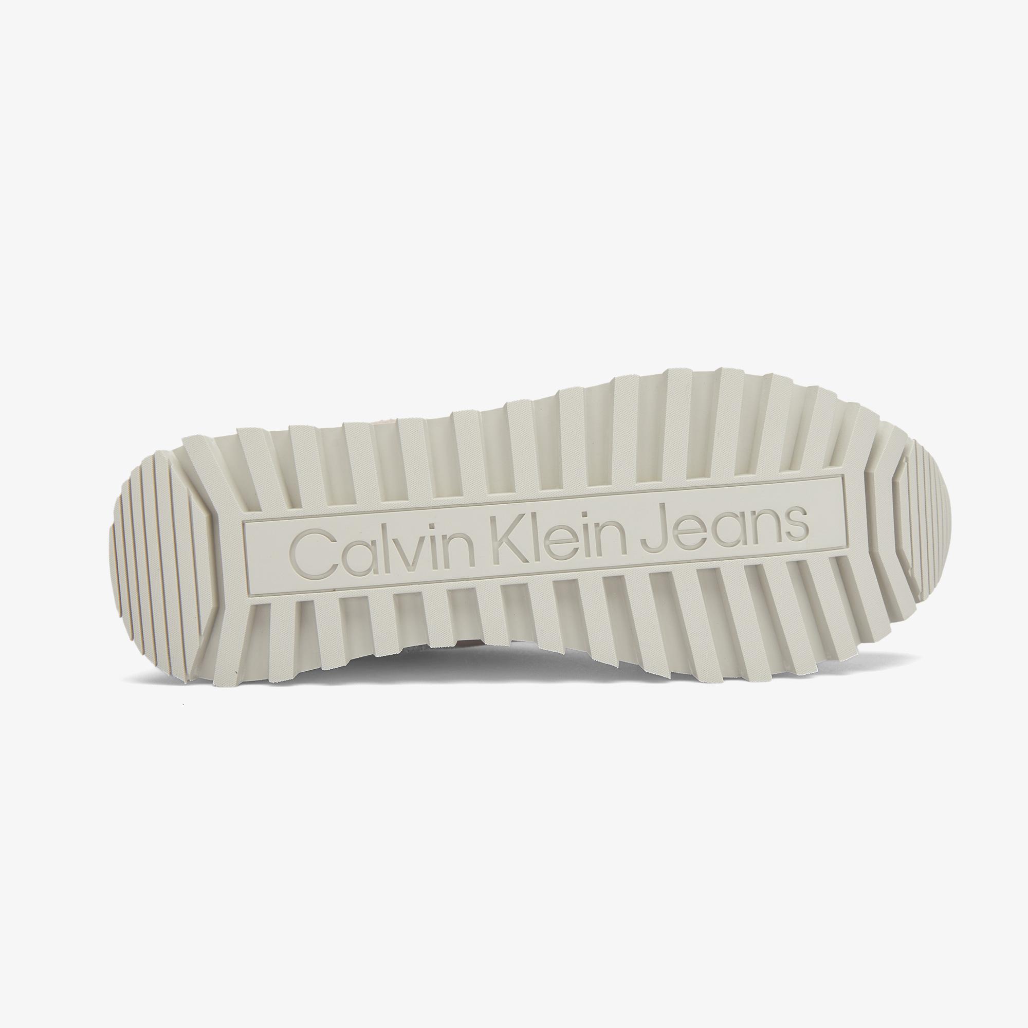 Calvin Klein Jeans Runner Laceup Ml Suede Kadın Bej Spor Ayakkabı