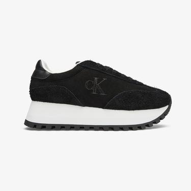  Calvin Klein Jeans Runner Laceup Ml Suede Kadın Siyah Spor Ayakkabı