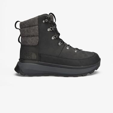  The North Face Bergen Deri Erkek Gri Su Geçirmez Kar Botu