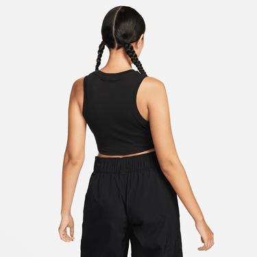  Nike Sportswear Essentials Kadın Siyah Crop T-Shirt