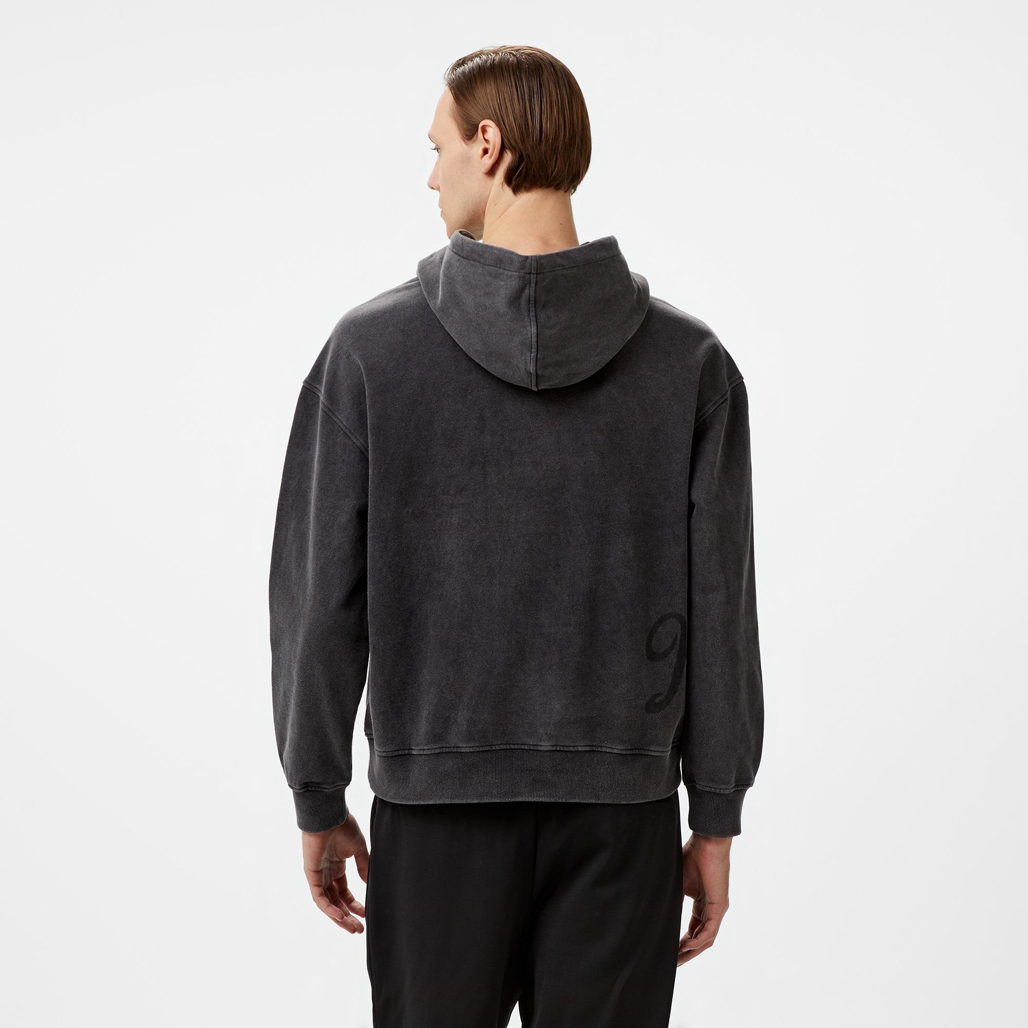 The Hundreds Washed Slant Pullover Erkek Siyah Sweatshirt