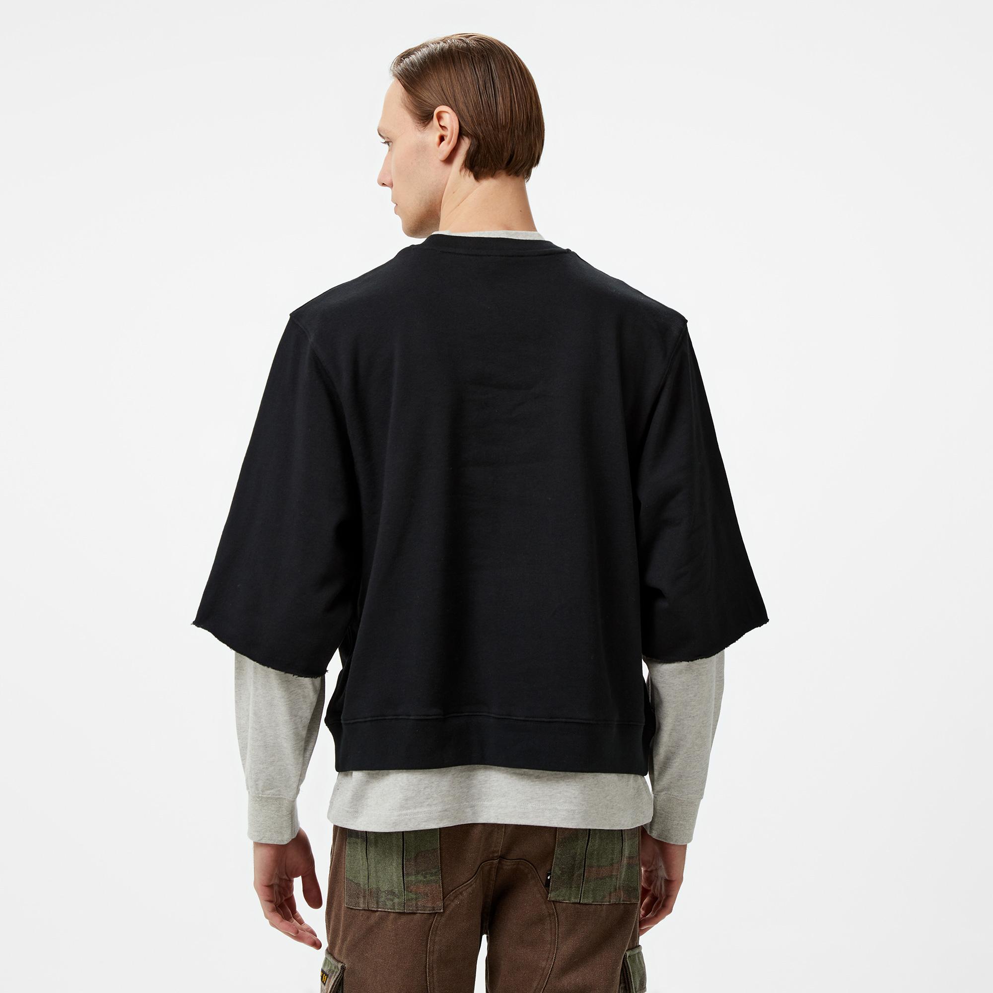 The Hundreds Layer Crewneck Erkek Siyah Sweatshirt