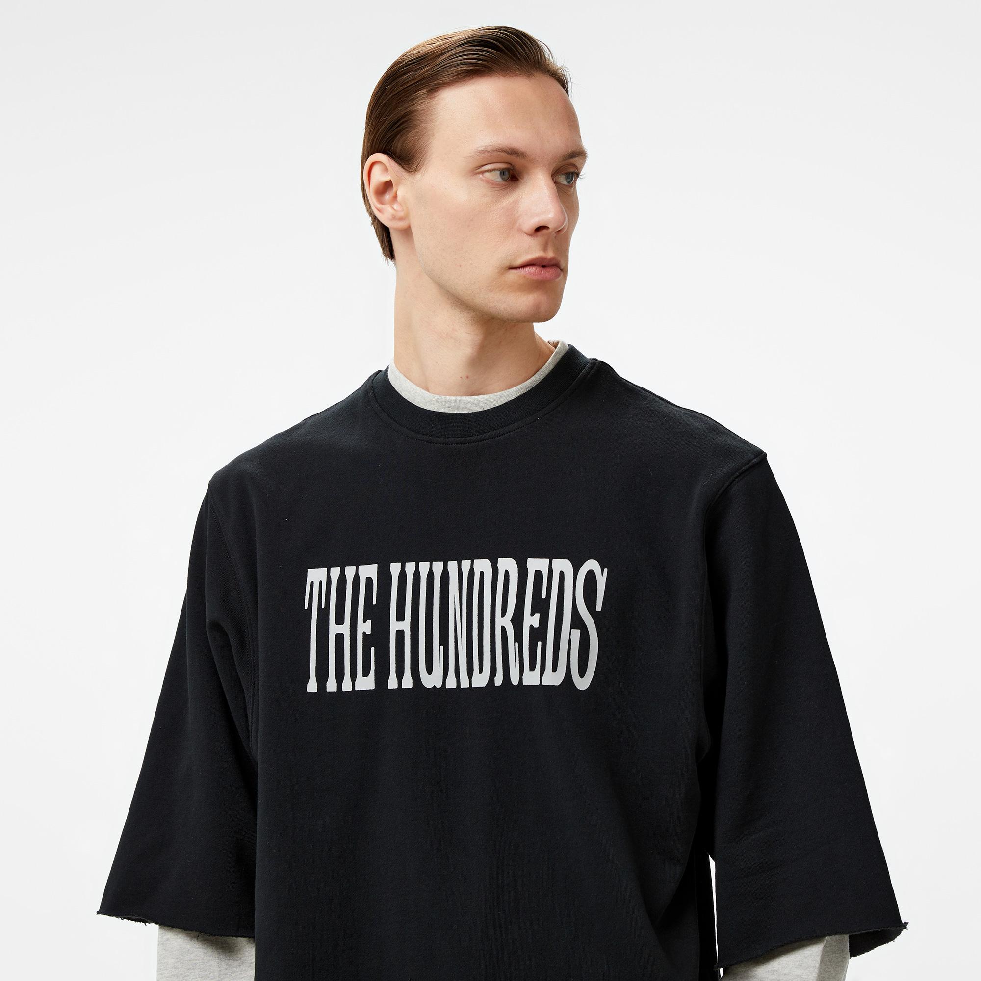 The Hundreds Layer Crewneck Erkek Siyah Sweatshirt