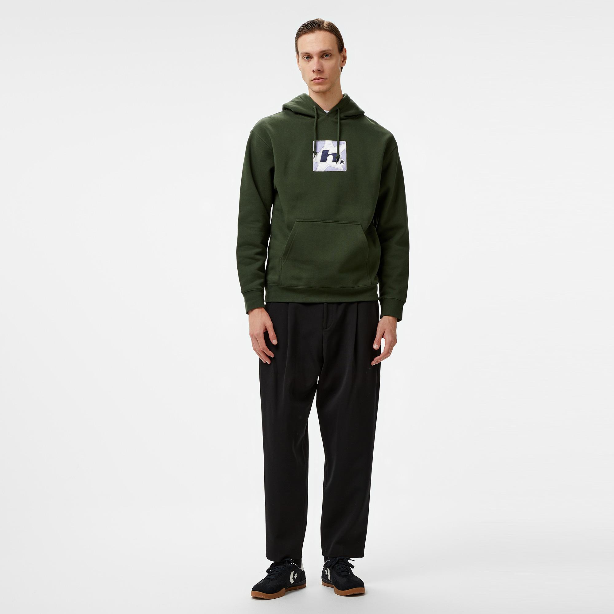 Huf Star P/O Erkek Yeşil Hoodie