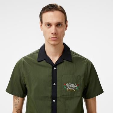  The Hundreds Giles Woven Erkek Yeşil Gömlek