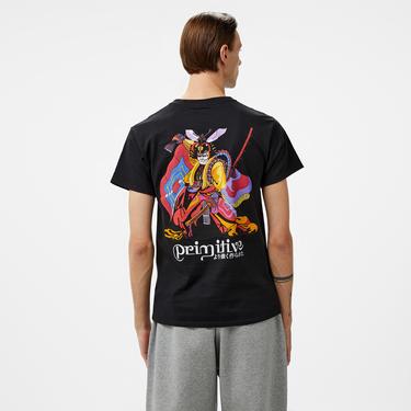  Primitive In Peace Erkek Siyah Tişört