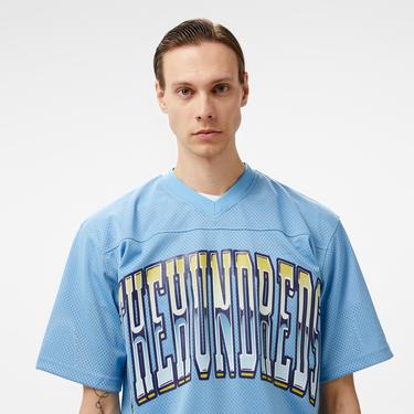  The Hundreds Division Football Jersey Erkek Mavi T-Shirt