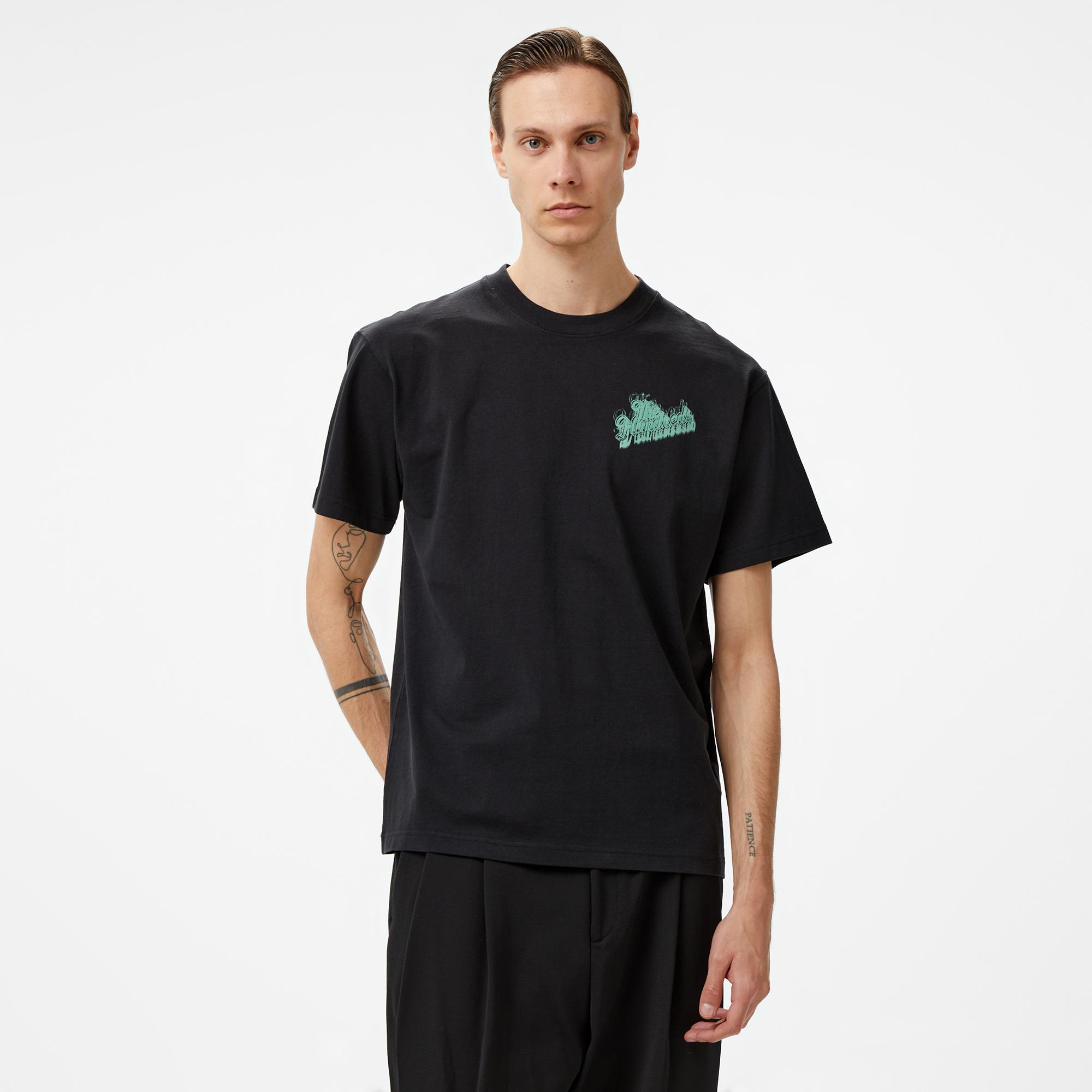 The Hundreds Blurred Slant Erkek Siyah T-Shirt
