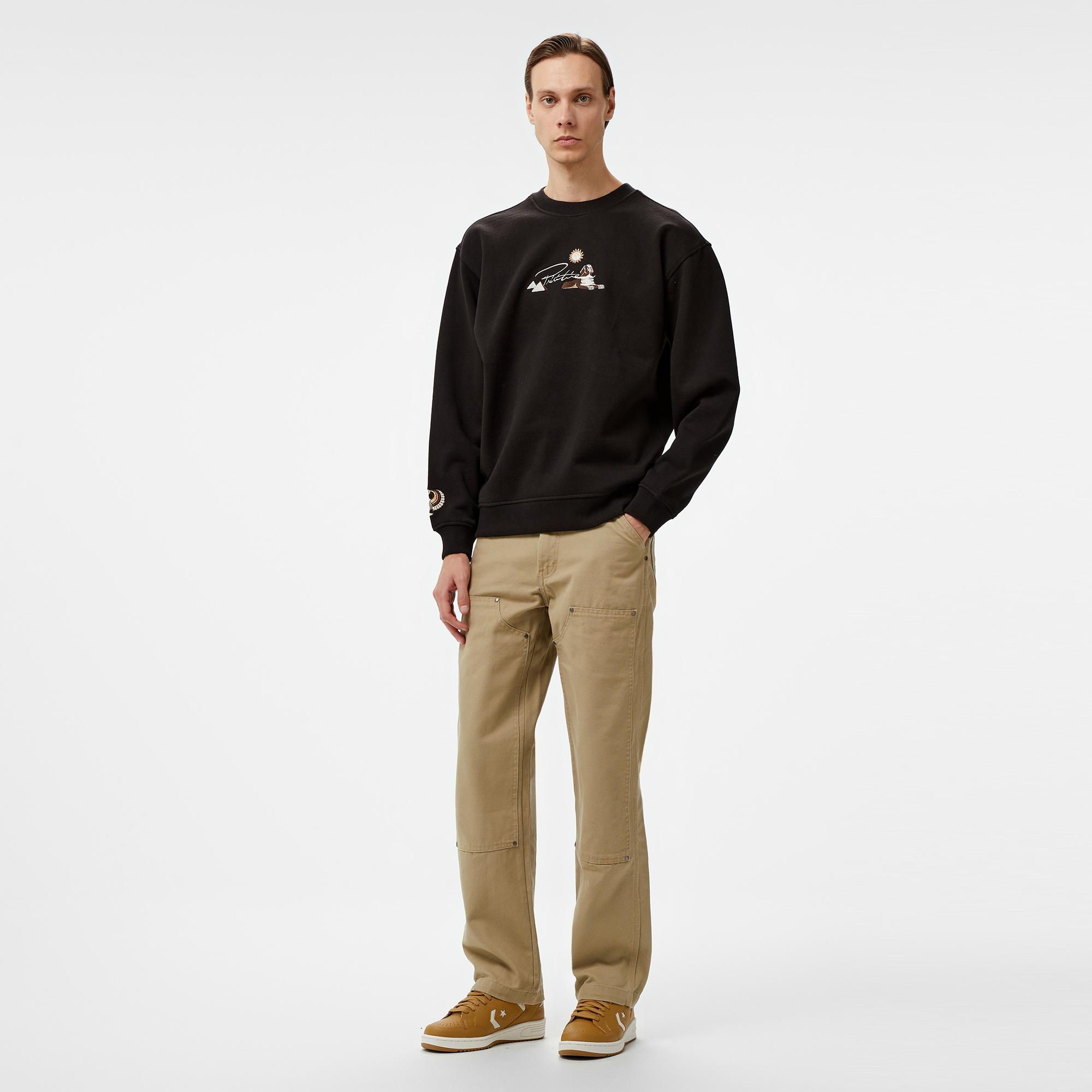 Primitive Passage Crewneck Erkek Siyah Sweatshirt