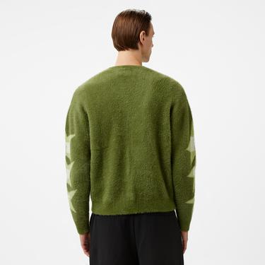  HUF Ursa Mohair Cardigan Erkek Yeşil Ceket