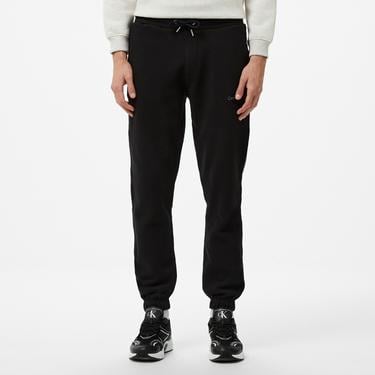  Calvin Klein Jeans Chenılle Monologo Sweatpant Erkek Siyah Eşofman Altı